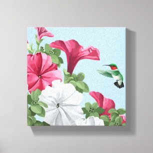 Impressão da arte das canvas do colibri