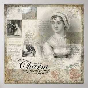 Impressão da arte de Jane Austen