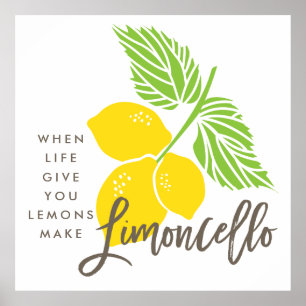 Impressão da arte de Limoncello, quando a vida lh
