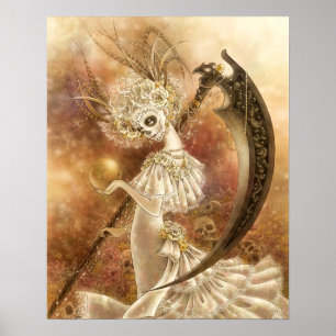 Impressão da arte de Muerte do papai noel