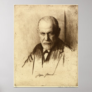 Impressão da arte de Sigmund Freud