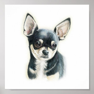 Impressão da arte do cão da chihuahua