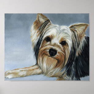 Impressão da arte do cão do yorkshire terrier