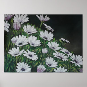 Impressão da arte do crisântemo da margarida