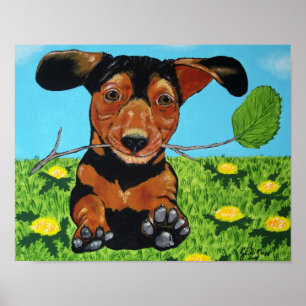 Impressão da arte do Dachshund