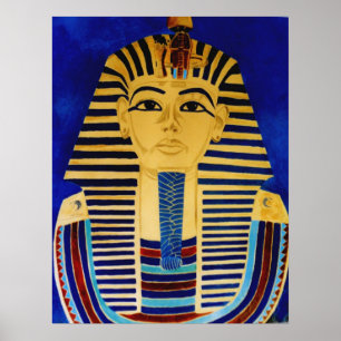 Impressão da arte do rei Tut Tutankhamun Egipto