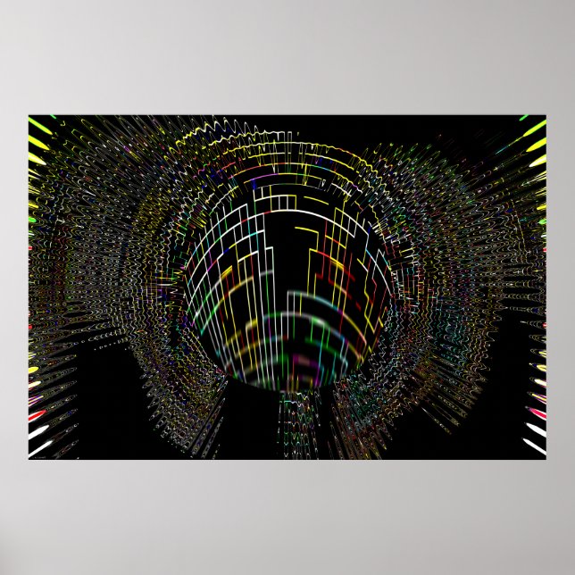 impressão da Astronomia de Arte Black Hole "Horizo (Frente)