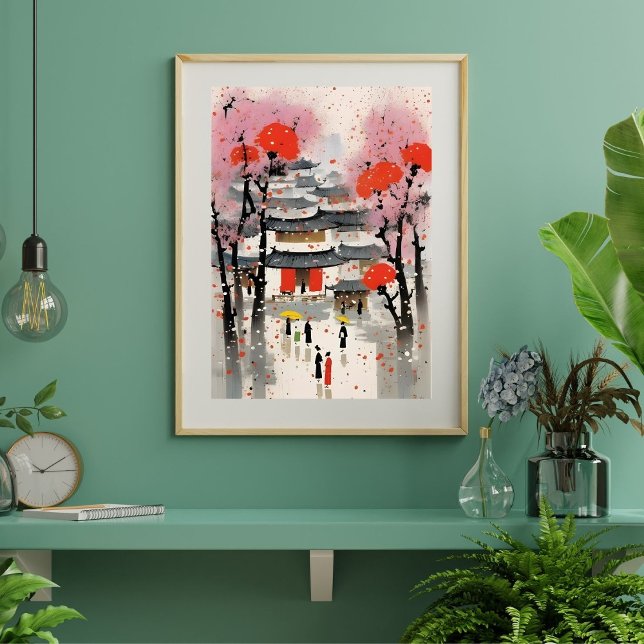 Impressão da Câmara de Aquarela Encantadora - Arte (Criador carregado)