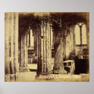 Impressão da capela 1860 de Rosslyn