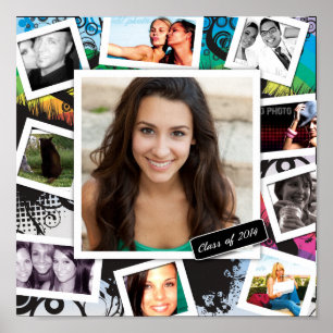 Impressão da colagem da graduação do divertimen