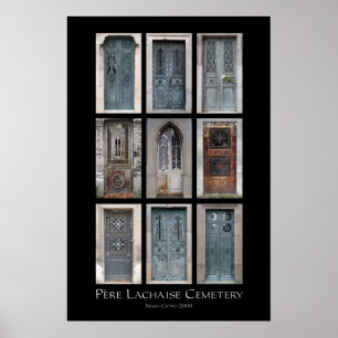 Impressão da cripta do cemitério de Père Lachai