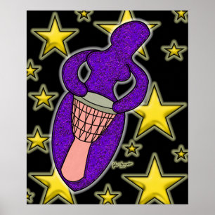 Impressão da deusa do cilindro