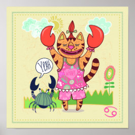 Impressão da Enfermeira Zodiac do Caranguejo cance