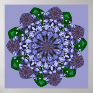 Impressão da estrela de Lotus