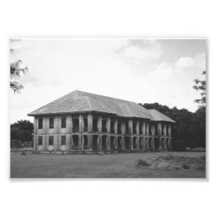 Impressão da foto da casa do vintage