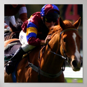 Impressão da foto da corrida de cavalos