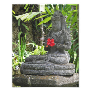 Impressão da foto da estátua de Bali