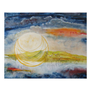 Impressão da foto da "lua cheia"