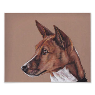 Impressão da Foto de Arte do Cão Basenji
