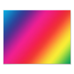 Impressão da foto de cores do arco-íris