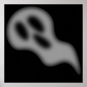 Impressão da foto do fantasma do Dia das Bruxas