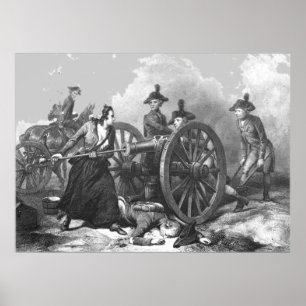 Impressão da Guerra Revolucionária Molly Pitcher C
