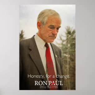 Impressão da honestidade de Ron Paul