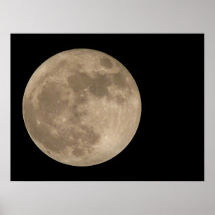Impressão da Lua Astronomia Lunar Poster da Lua Ch