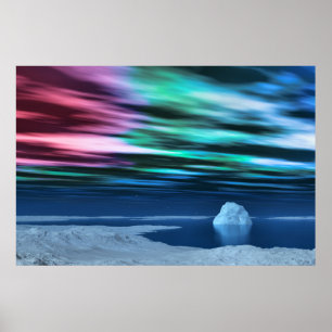 Impressão da meia-noite do alvorecer