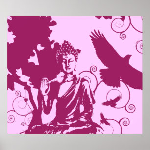 Impressão da natureza de Buddha