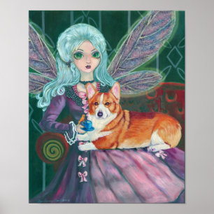 Impressão da parede do Corgi de Galês do Pembrok