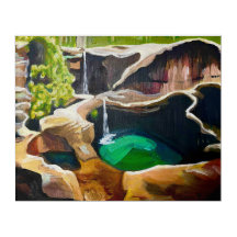 Impressão da Pintura Original Paisagem Australiana