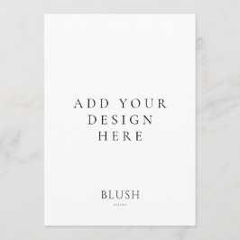 Impressão da placa menus de 5"x7"