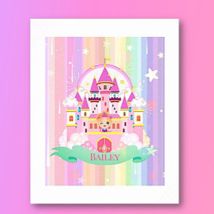 Impressão da Princesa Personalizada, Poster de Mur