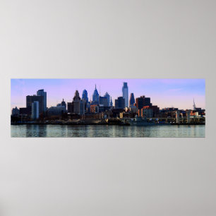 Impressão da skyline de Philadelphfia