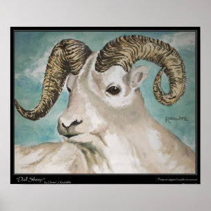 Impressão Dall Sheep, Papel Poster de Valor (Matte