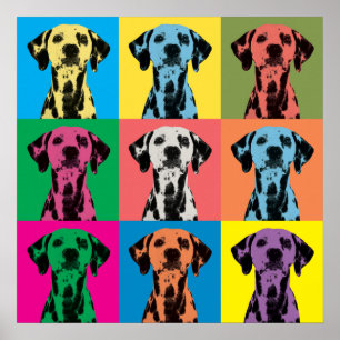 Impressão Dalmatian das canvas de pop art