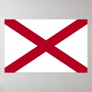 Impressão das canvas com a bandeira de Alabama,