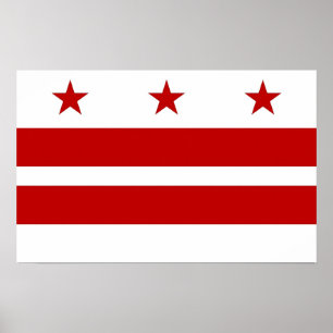 Impressão das canvas com a bandeira do Washington