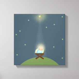 Impressão das canvas com ilustração da nativida