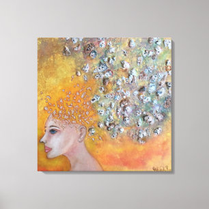 Impressão das canvas da ansiedade das vozes