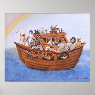 Impressão das canvas da arca de Noah