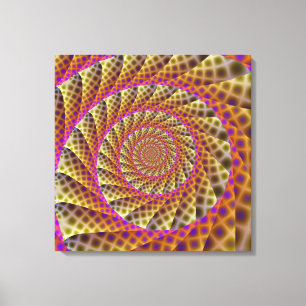 Impressão das canvas da espiral da pele do