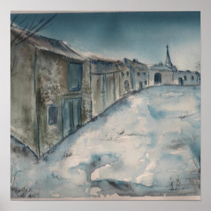 Impressão das canvas de belas artes/vila de Loren