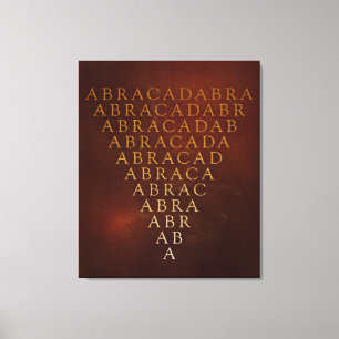 Impressão das canvas do Abracadabra