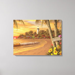 "Impressão das canvas do amor tropical" de Alan