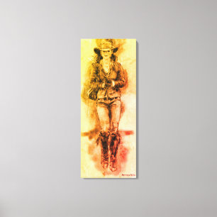 Impressão das canvas do desenho da vaqueira