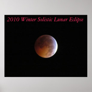 Impressão das canvas do eclipse lunar de um