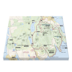 Impressão das canvas do mapa do Acadia
