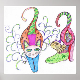 Impressão das canvas dos gatinhos de Katty